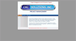 Desktop Screenshot of crcsolutionsinc.com